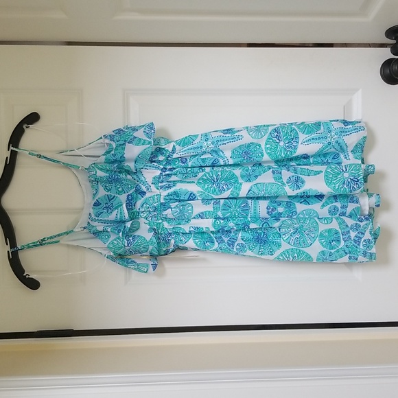 Lilly Pulitzer For Target Sea Urchin Ruffle Blue Seashell Dress - Picture 5 of 14